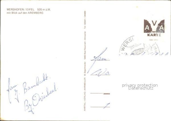 Wershofen Aremberg Flugzeug Zivil – Bild 2