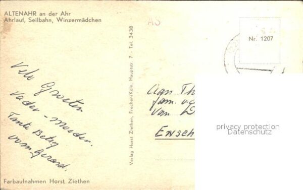 Altenahr Ahr Seilbahn Winzermädchen – Bild 2