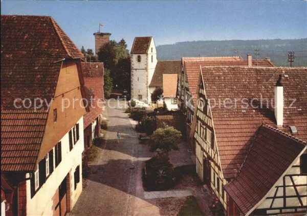 Zavelstein Ortspartie mit Fachwerkhäuser