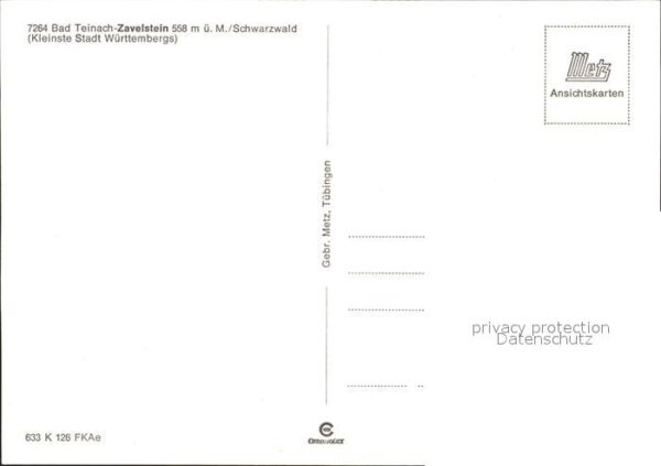 Zavelstein Ortspartie mit Fachwerkhäuser – Bild 2