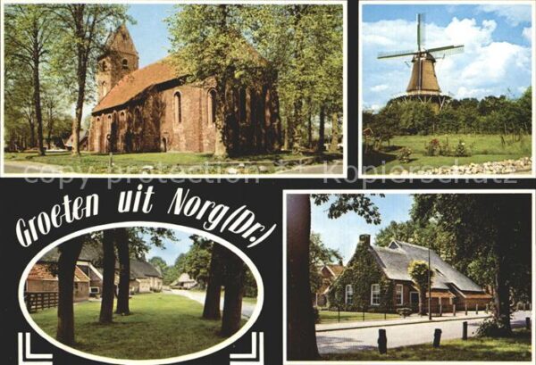 Norg Windmühle Kirche