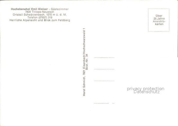Titisee-Neustadt Hochebenenhof Emil Kleiser – Bild 2