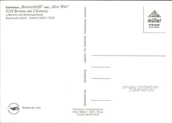 Bernau Chiemsee Gasthof Alterwirt und Bonnschlössl – Bild 2