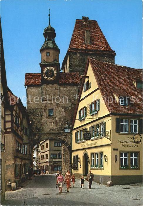 Rothenburg Tauber Markusturm erbaut 12. Jahrhundert