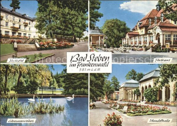 Bad Steben Kurhaus Kurhotel Schwanenweiher Wandelh