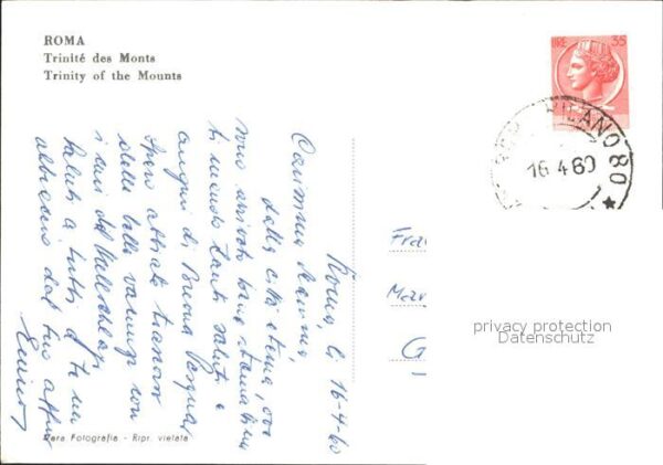 Roma Rom Trinité des Monts – Bild 2