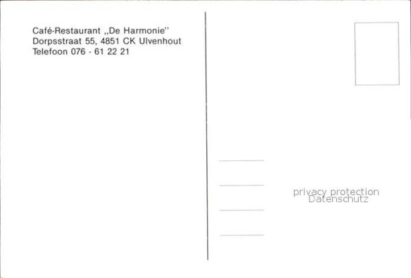 Ulvenhout Restaurant Cafe De Harmonie – Bild 2