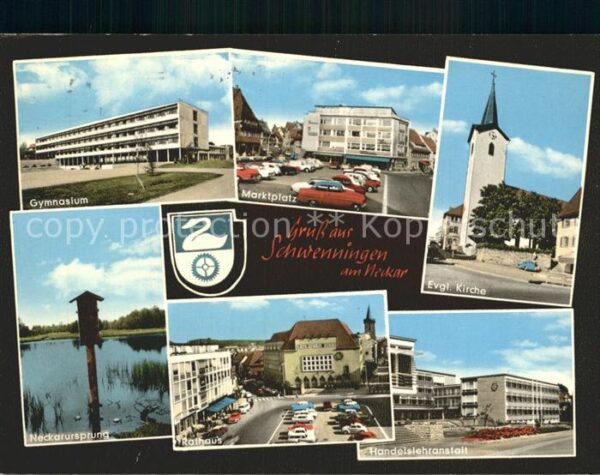 Schwenningen Neckar Kirche Handelslehranstalt Neckarursprun