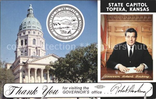 Topeka Kansas State Capitol Governor Robert Docking