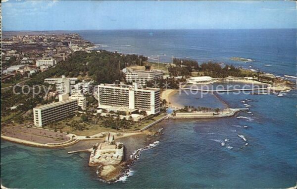 Puerto Rico USA Historic Fort Geronimo in front of the