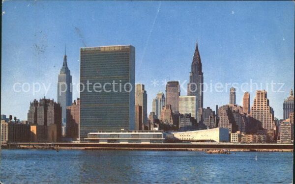 Manhattan New York Skyline from across the East River