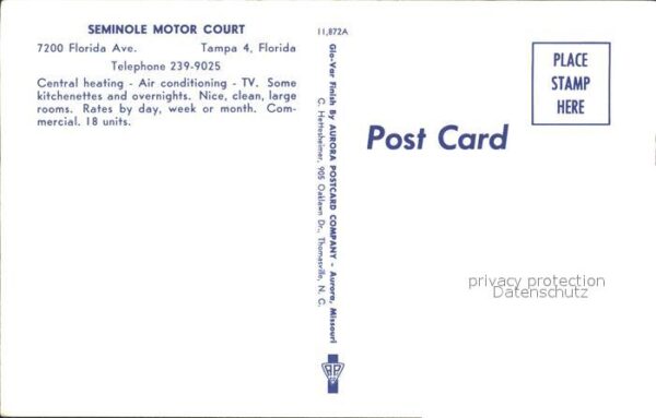 Tampa Florida Seminole Motor Court – Bild 2