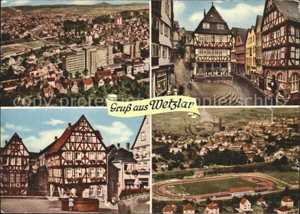 Wetzlar Eisenmarkt mit Werther Haus Kornmarkt S