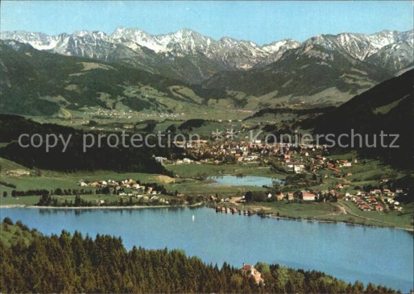 Buehl Alpsee mit beiden Alpseen Panorama