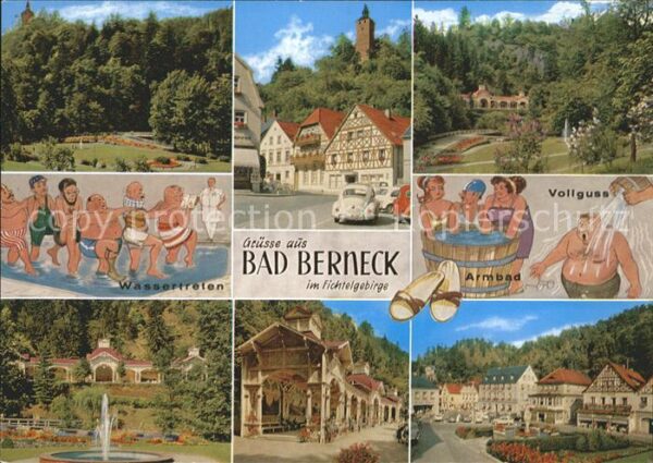 Bad Berneck Kuranlagen Wassertreten Vollguss Spring