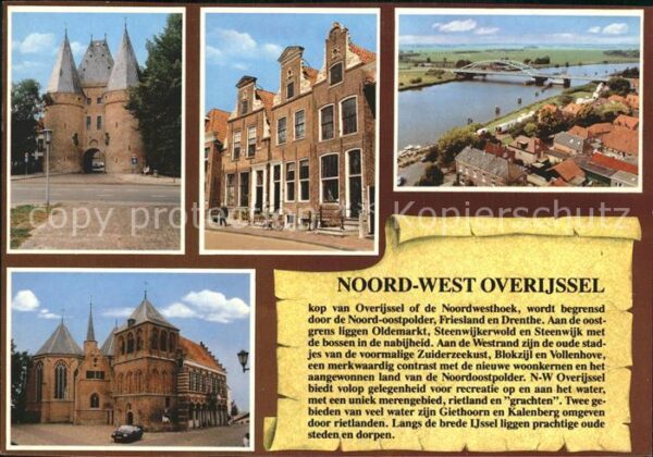 Overijssel Noord West Stadttor Brücke Kirche