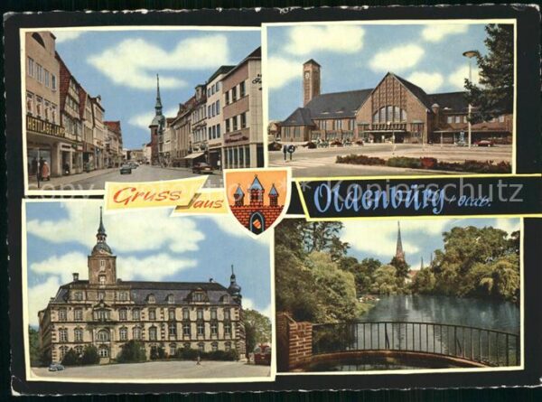 Oldenburg Niedersachsen Lange Strasse Hauptbahnhof Schloss Schl