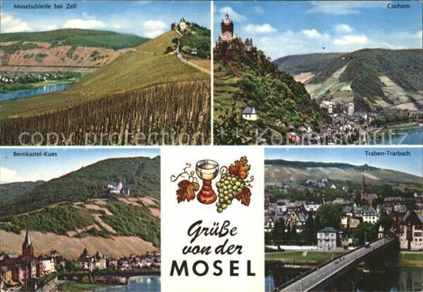 Zell Mosel mit Cochem Bernkastel Kues Traben Trarb