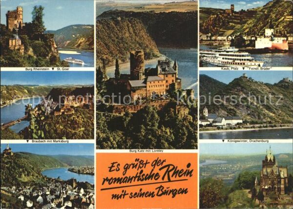 St Goar Burg Rheinstein Kaub Pfalz Braubach Mar