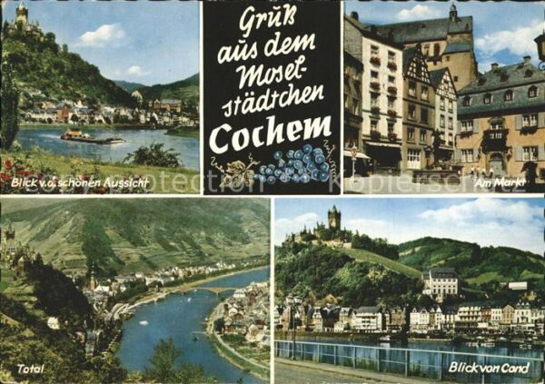 Cochem Mosel Schöne Aussicht Markt Total Blick von C
