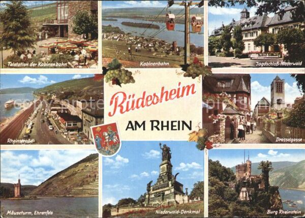 Ruedesheim Rhein Talstation Kabinenbahn Jagdschloss Nied