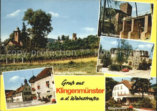 Klingenmuenster Burg Landeck Eingang Kaysermühle Klingb