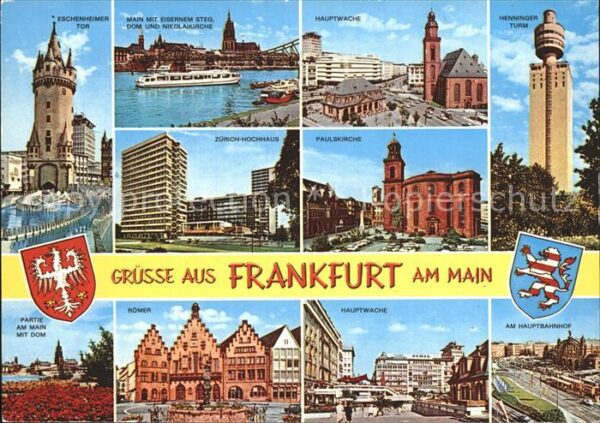 Frankfurt Main Eschenheimer Tor Mainpartie Hauptwache