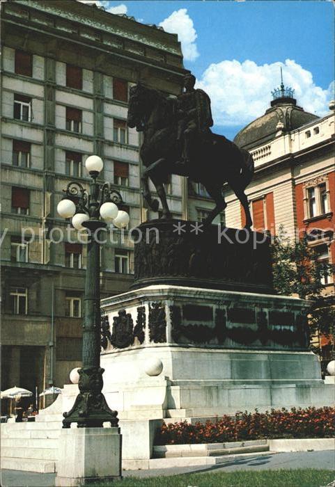 Beograd Belgrad Denkmal des Fürsten Mihailo
