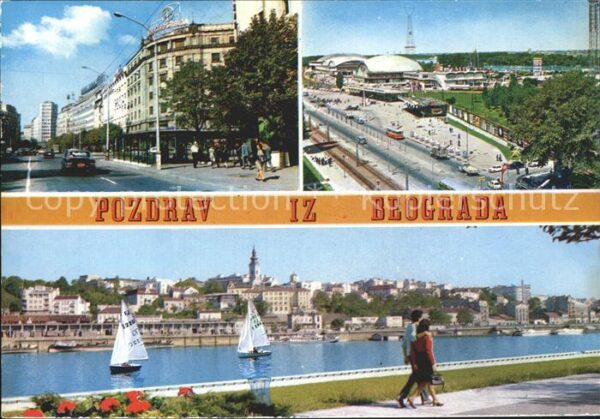 Beograd Belgrad Teilansichten Donaupartie