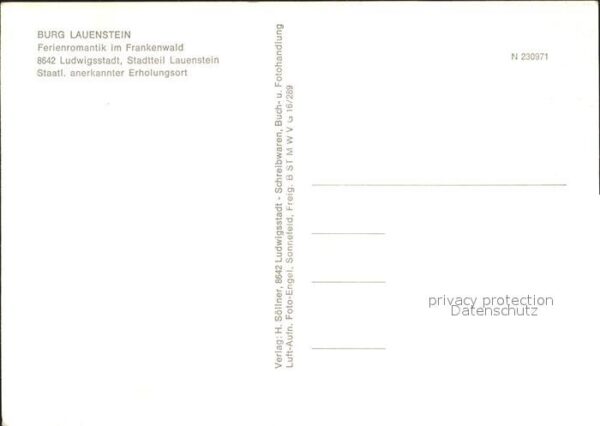 Ludwigsstadt Burg Lauenstein Fliegeraufnahme – Bild 2