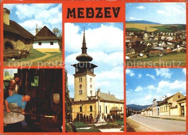 Medzev Typicky domcek Kovaci v hamri Namesti s