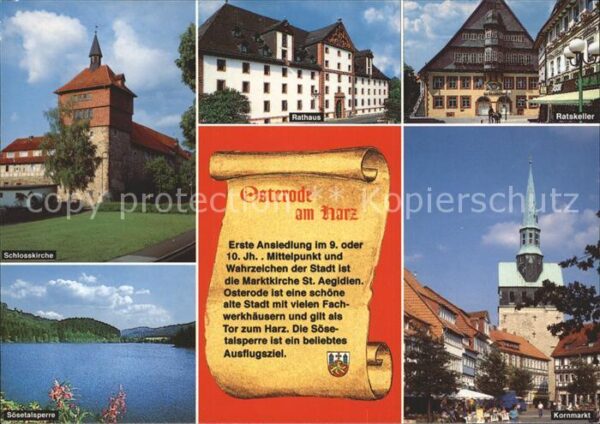 Osterode Harz Schlosskirche Rathaus Ratskeller Söseta