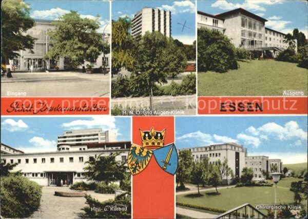 Essen Ruhr Städt Krankenanstalten Augenklinik Ausg