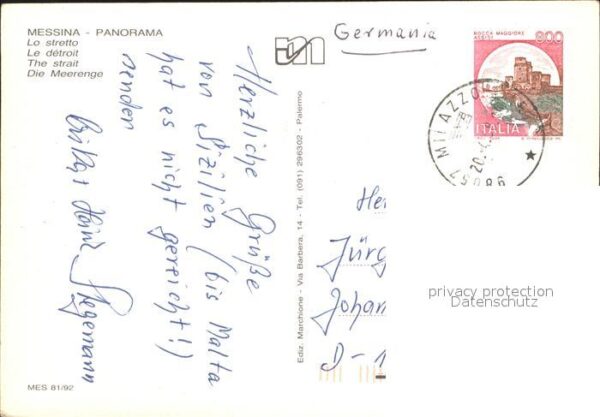 Messina Meerenge Fliegeraufnahme – Bild 2