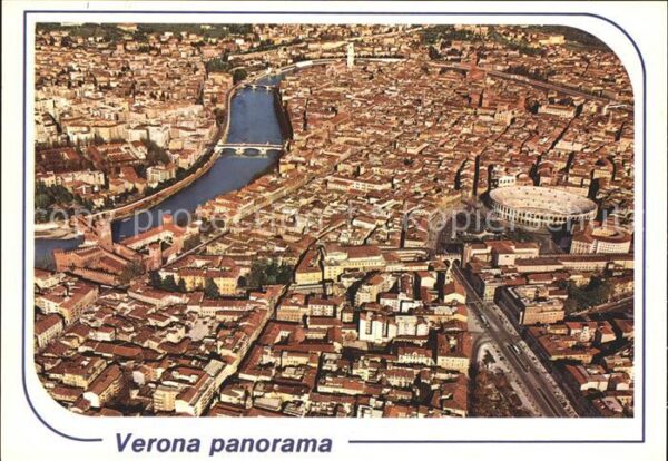 Verona Veneto Fliegeraufnahme