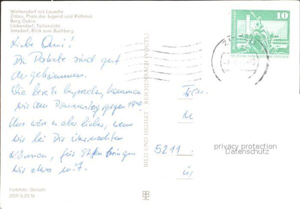 Zittau Platz der Jugend Rathaus Berg Oybin Lüc – Bild 2