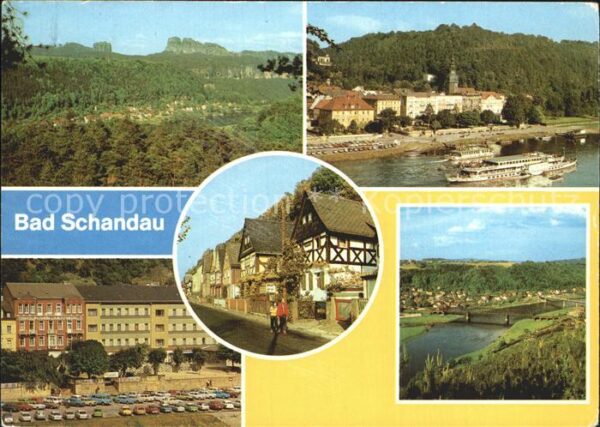 Bad Schandau Schrammsteine Dampfer Anlegestelle FDGB