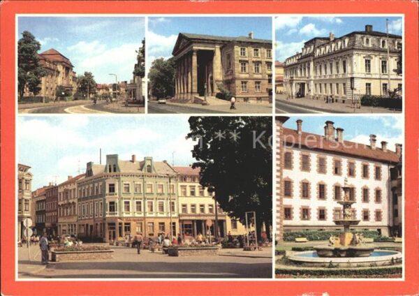 Meiningen Thueringen Aug Bebel Str Landestheater Platz der R