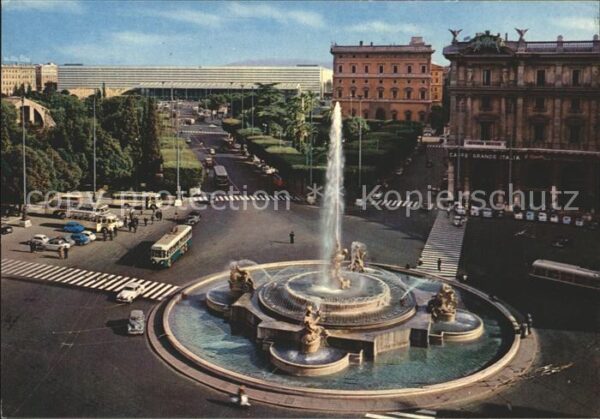 Roma Rom Piazza Esedra Brunnen