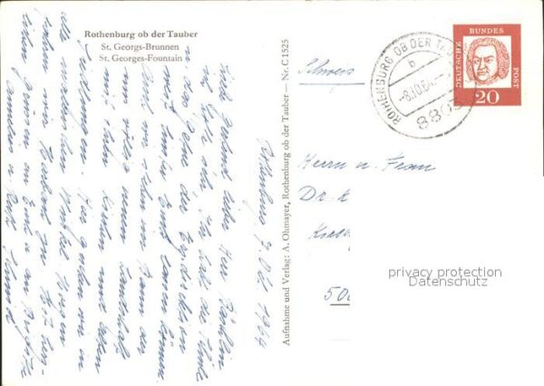 Rothenburg Tauber St Georgs Brunnen – Bild 2