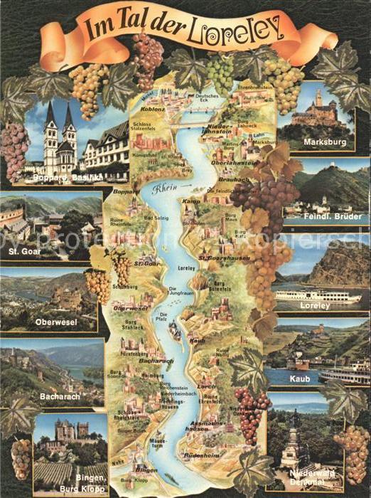 Loreley Lorelei Boppard Basilika Marksburg St Goar Fein