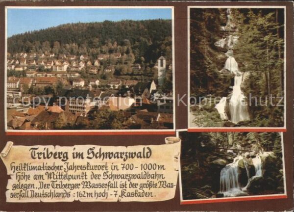 Triberg Schwarzwald Totalansicht Wasserfälle