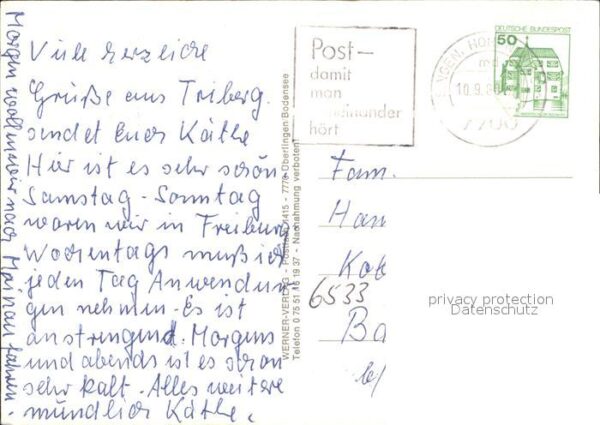 Triberg Schwarzwald Totalansicht Wasserfälle – Bild 2