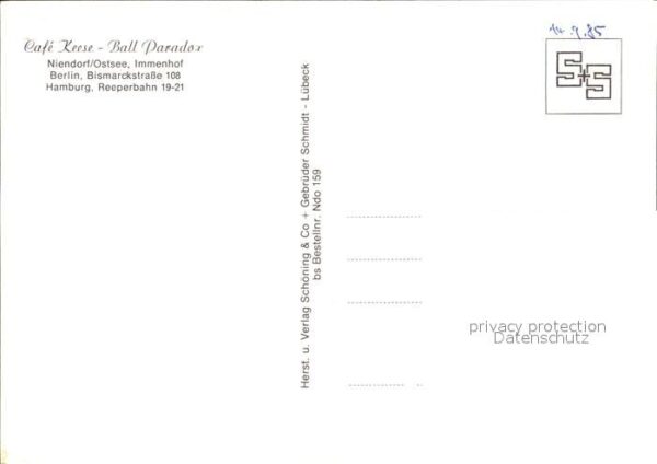 Niendorf Ostseebad Cafe Keese Ball Paradox – Bild 2