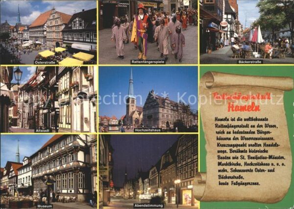 Hameln Weser Osterstr Rattenfängerspiele Bäckerstr A