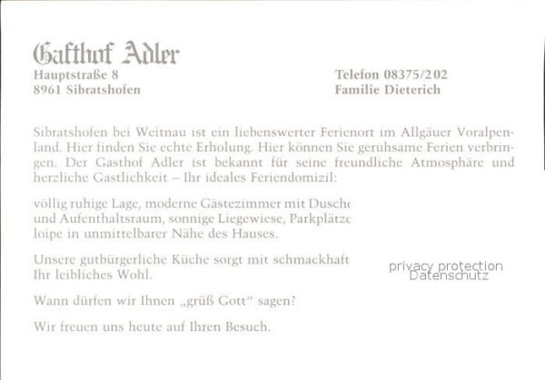 Sibratshofen Gasthof Adler – Bild 2