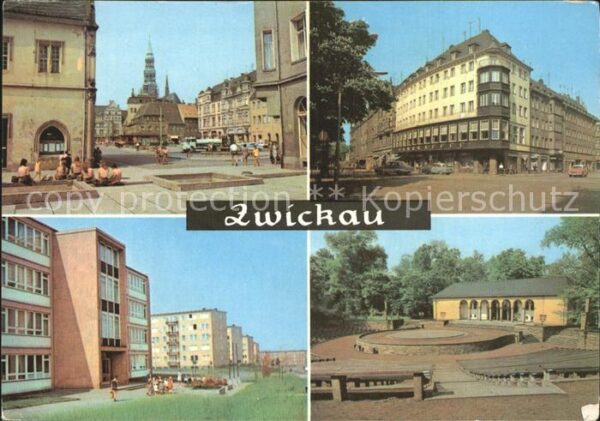 Zwickau Sachsen Markt Ringkaffee Stadtteil Eckersbach F