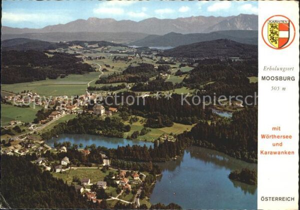 Moosburg Kaernten mit Wörthersee und Karawanken Fliegerau