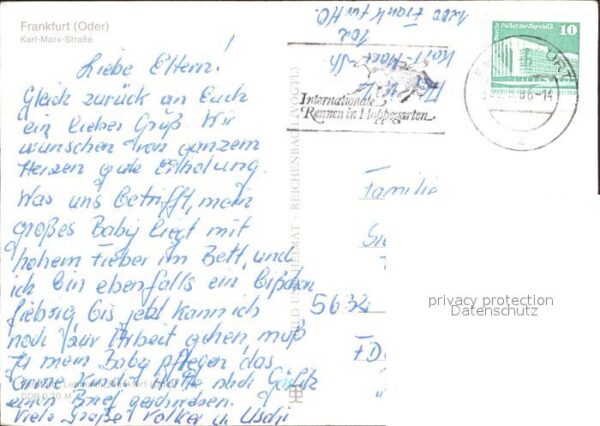 Frankfurt Oder Karl Marx Str Kirche Hotel Stadt Frankf – Bild 2