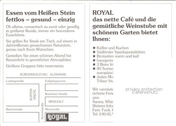 Bad Toelz Cafe und Weinstube essen vom Heissen St – Bild 2